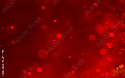 Valentine’s red bokeh glitter background Ideal as wallpaper, card,wedding, Christmas theme, banner, advertising, web banner etc., 