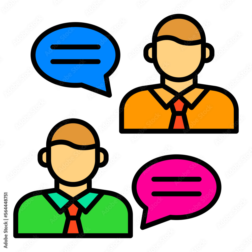Conversation Filled Line Icon Conversation Filled Line Icon