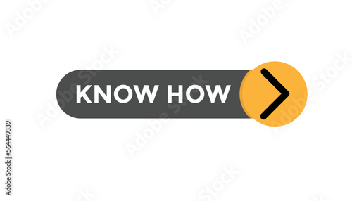 Know how button web banner templates. Vector Illustration
