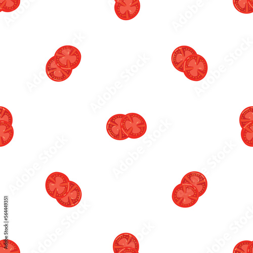 Burger tomato pattern seamless background texture repeat wallpaper geometric vector