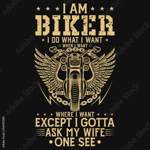 Biker tshirt design