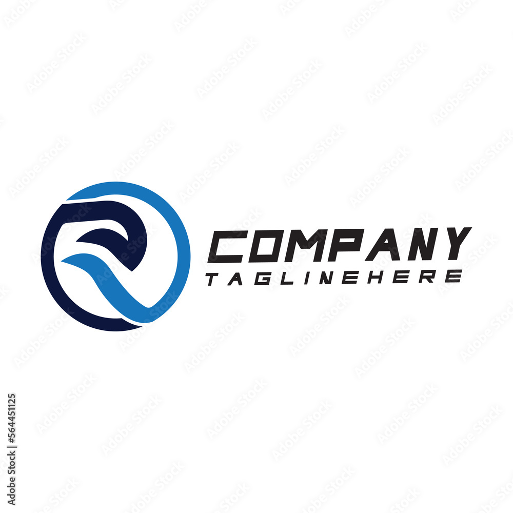 Obraz premium Letter R logo icon design template elements