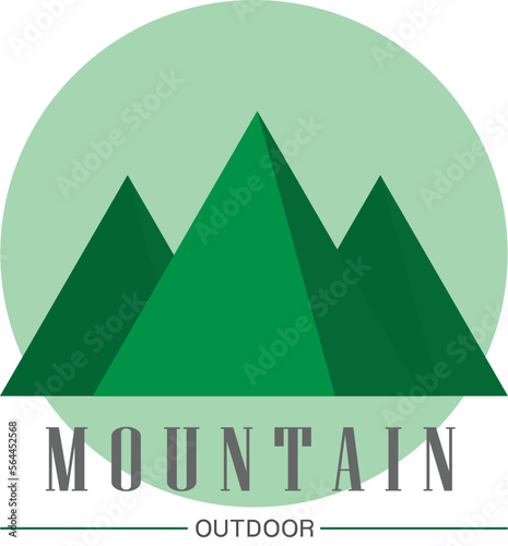 Mountain Outdoor Logo Icon 