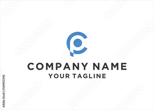 CP letter logo design vector illustration
