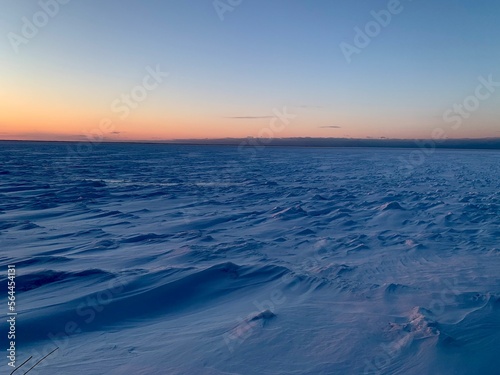 Snow over the Bay