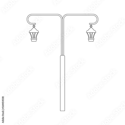 street lighting lamp icon
