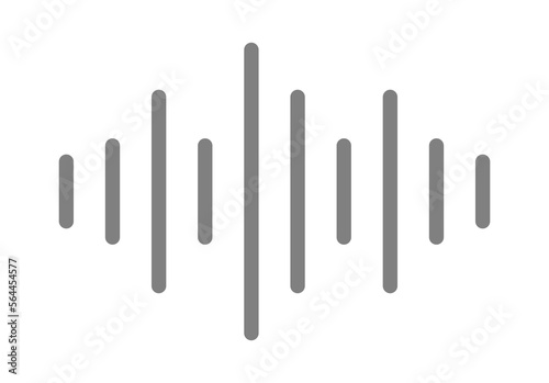 Sound Wave Music Volume Icon Symbol for Logo  Apps  Pictogram  Website or Graphic Design Element. Format PNG 