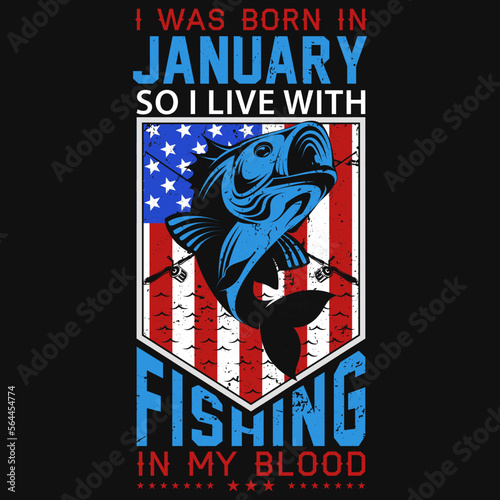Fishing tshirt design