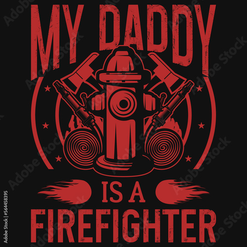 Firefighters tshirt design