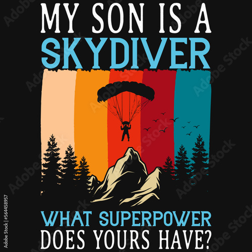 Skydiving tshirt design