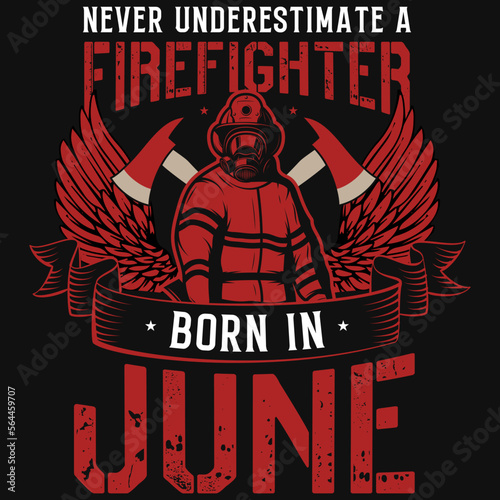 Firefighters tshirt design