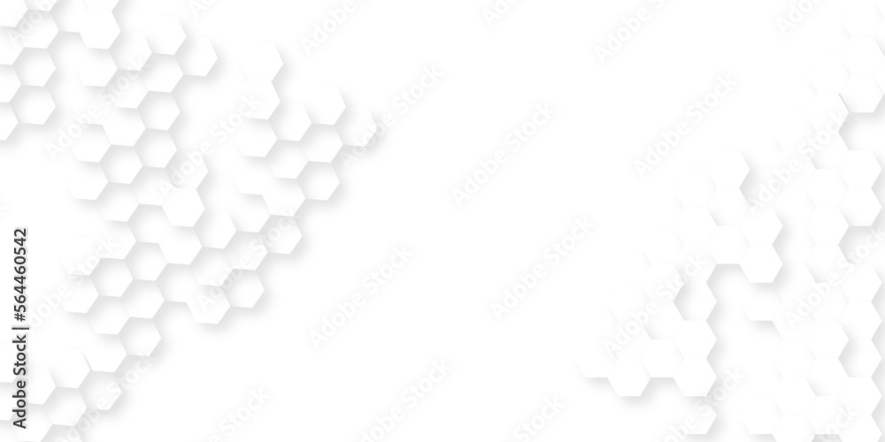 Abstract background with hexagon . white texture background . white hexagon light and shadow abstract background. Abstract background with hexagon . white texture background . white hexagon light and shadow abstract background.