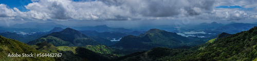 panorama of the mountains photo