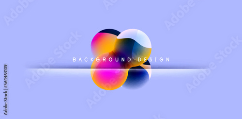Wallpaper Mural Spheres and circles abstract background, trendy colorful design. Vector Illustration For Wallpaper, Banner, Background, Card, Book Illustration, landing page Torontodigital.ca