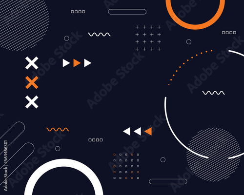 Modern abstract memphis, Colorful geometric background, vector illustration.