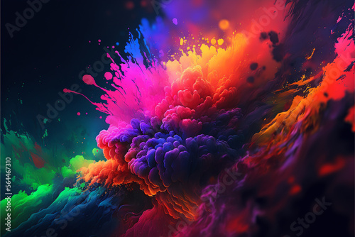 Digital Colorful Paint wallpaper background