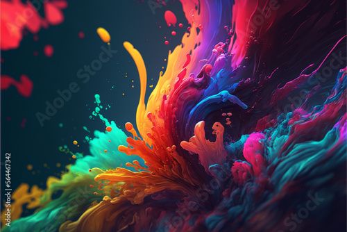 Digital Colorful Paint wallpaper background