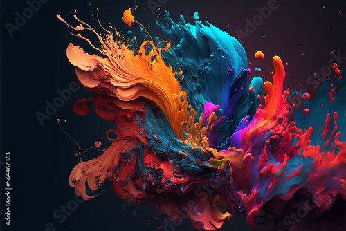 Digital Colorful Paint wallpaper background