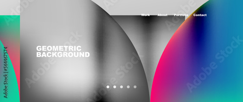 Circles and round elements abstract background design for wallpaper, banner, background, landing page, wall art, invitation, prints