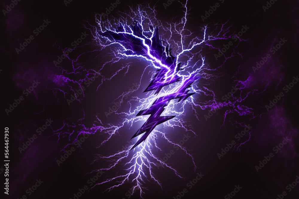 Obraz premium Abstract Electric Lightning wallpaper background