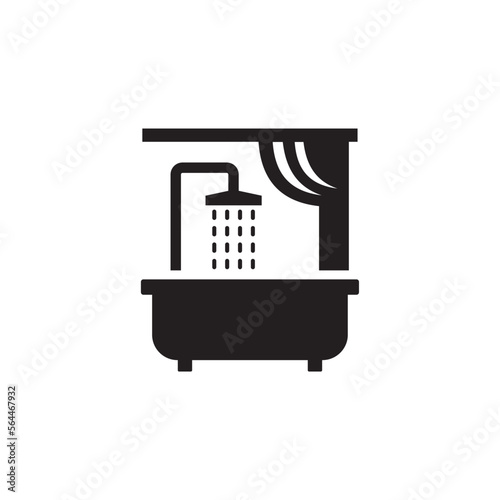 shower icon , household icon vector