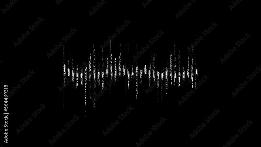 Abstract music waves oscillation