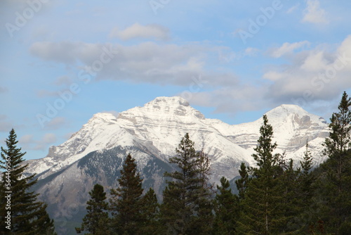 snow covered mountain, Banff National Park, Alberta