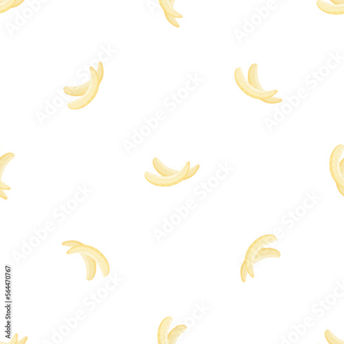 Clean banana pattern seamless background texture repeat wallpaper geometric vector
