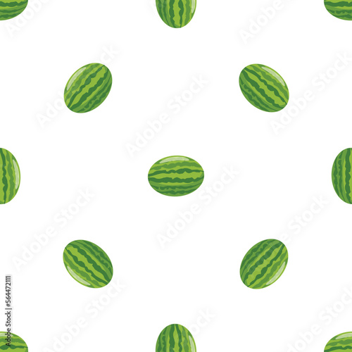 Whole watermelon pattern seamless background texture repeat wallpaper geometric vector