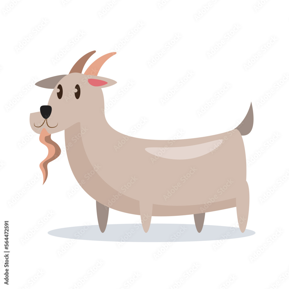 goat cartoon character vector illustration goat cartoon character vector illustration
