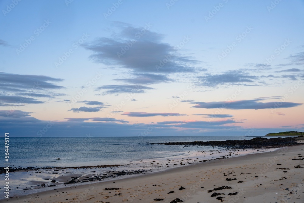 sunset on the beach