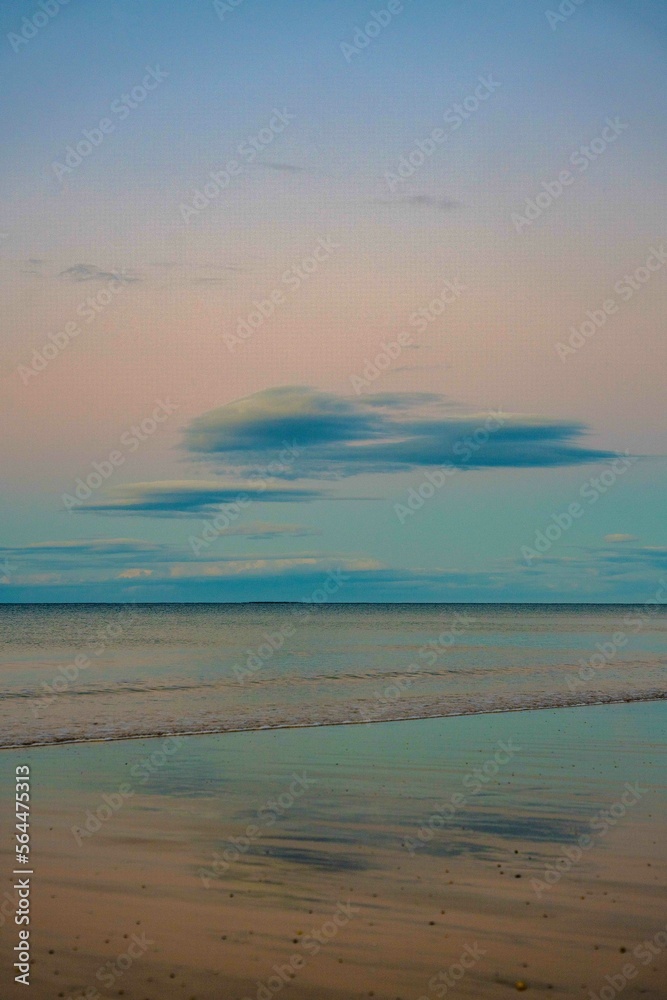 sunset on the beach