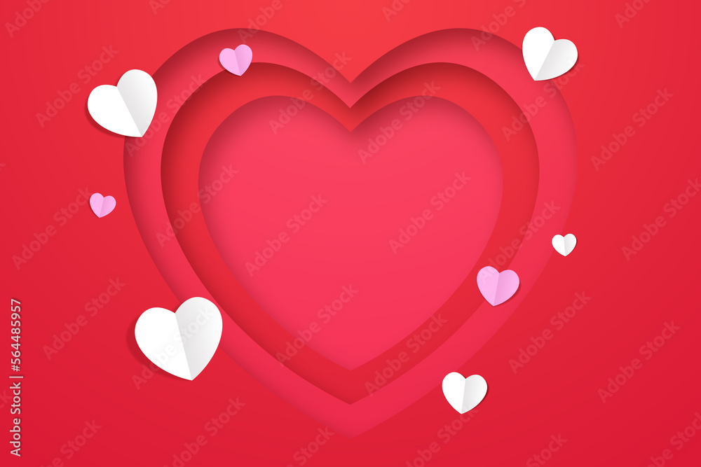 valentine background with hearts red background