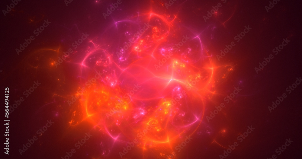 Fototapeta premium 3D rendering abstract multicolor fractal light background