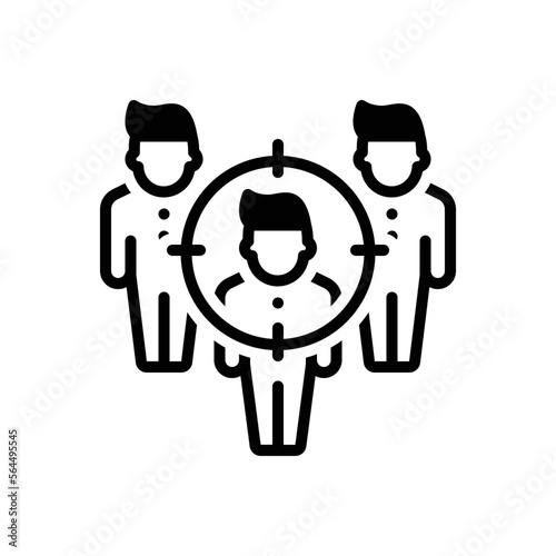 Black solid icon for sampling