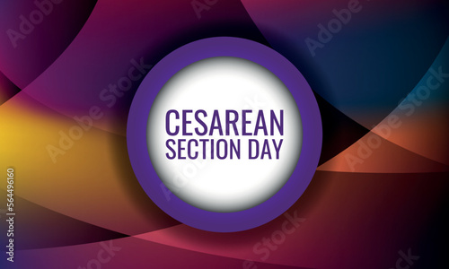 
Cesarean Section Day. Design suitable for greeting card poster and banner
