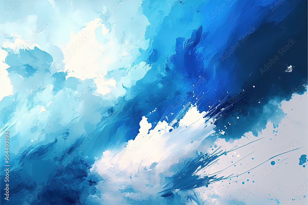 Abstract blue and white water color background Abstract blue and white water color background