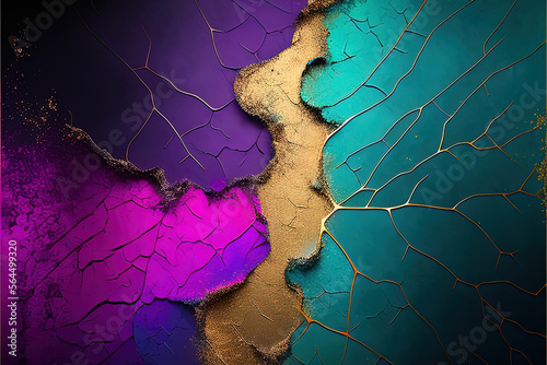 Cracked colorful background