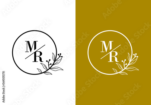 letter M, logo R, suitable for the company's initial symbol.