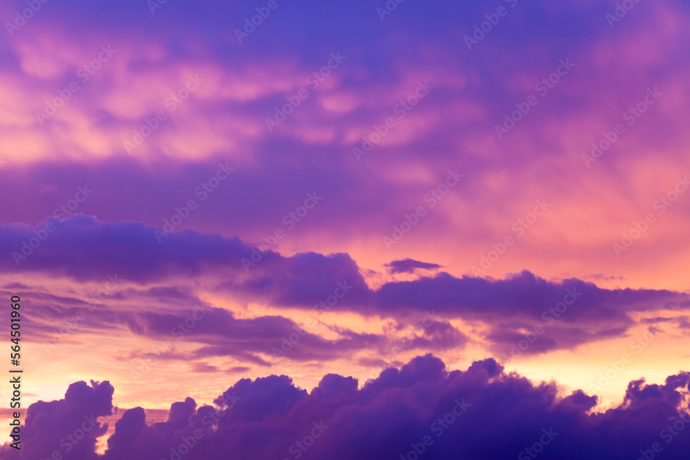 Colorful tropical sky, abstract background photo