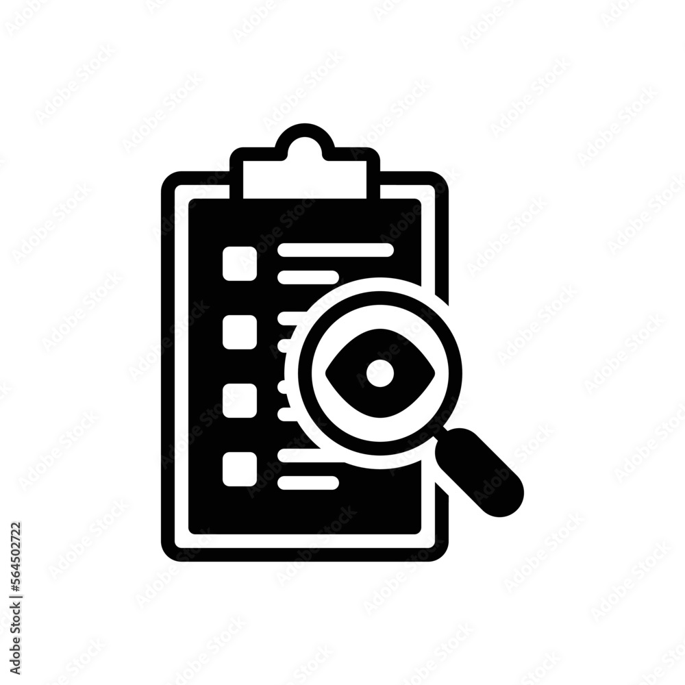 Black solid icon for overview Black solid icon for overview