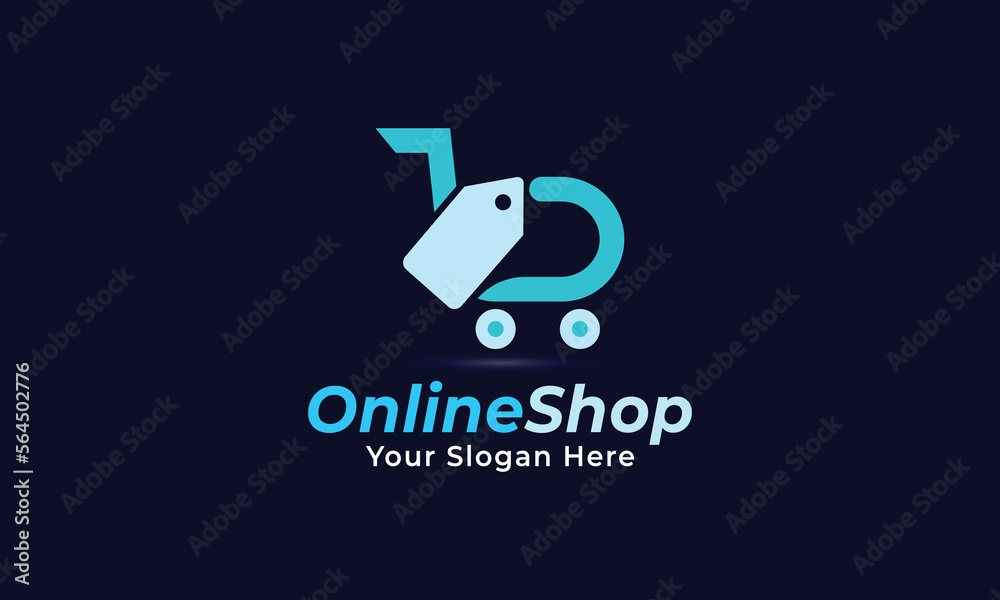 Online Shop Logo Designs Template, Vector Illustration Online Shop Logo Designs Template, Vector Illustration