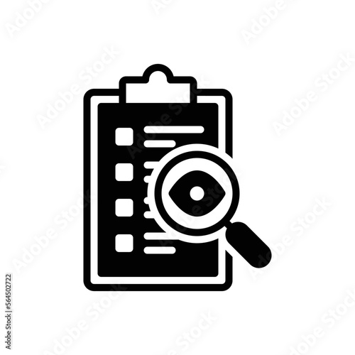 Black solid icon for overview