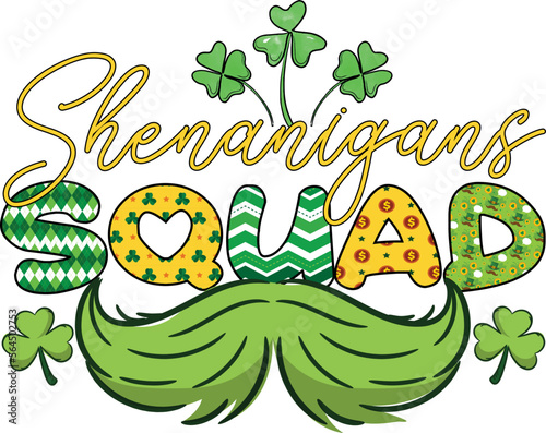 Shenanigans Squad St. Patrick's Day Sublimation T-shirt