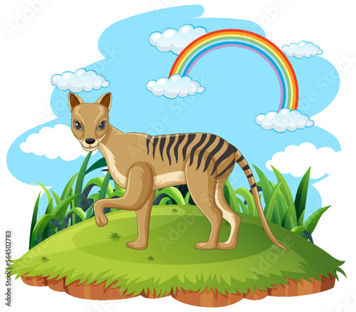 Tasmanian tiger extinction animal in nature