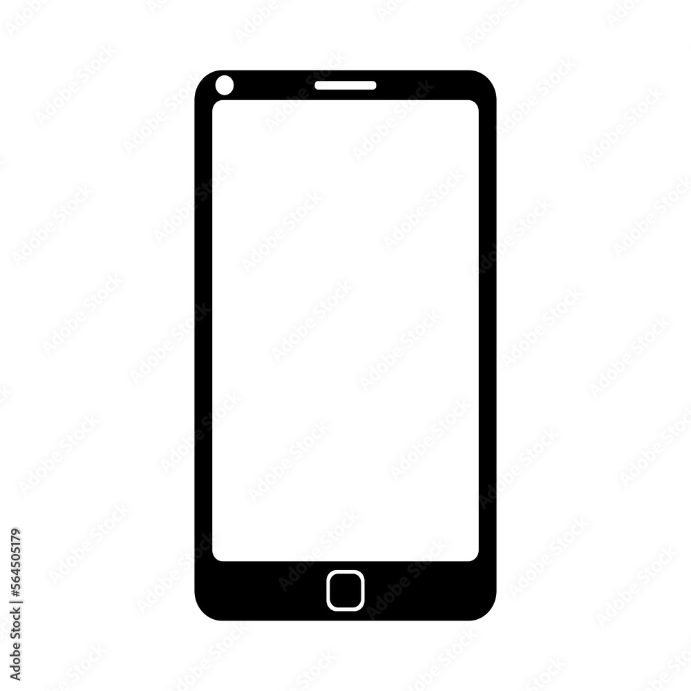 Smartphone icon, phone icon symbol with wide screen vector design illustration Smartphone icon, phone icon symbol with wide screen vector design illustration