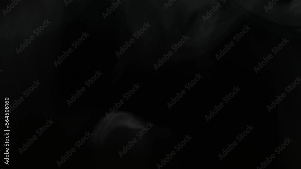 Black background, shimmering steam, can be used for compositing, effects, etc. Black background, shimmering steam, can be used for compositing, effects, etc.