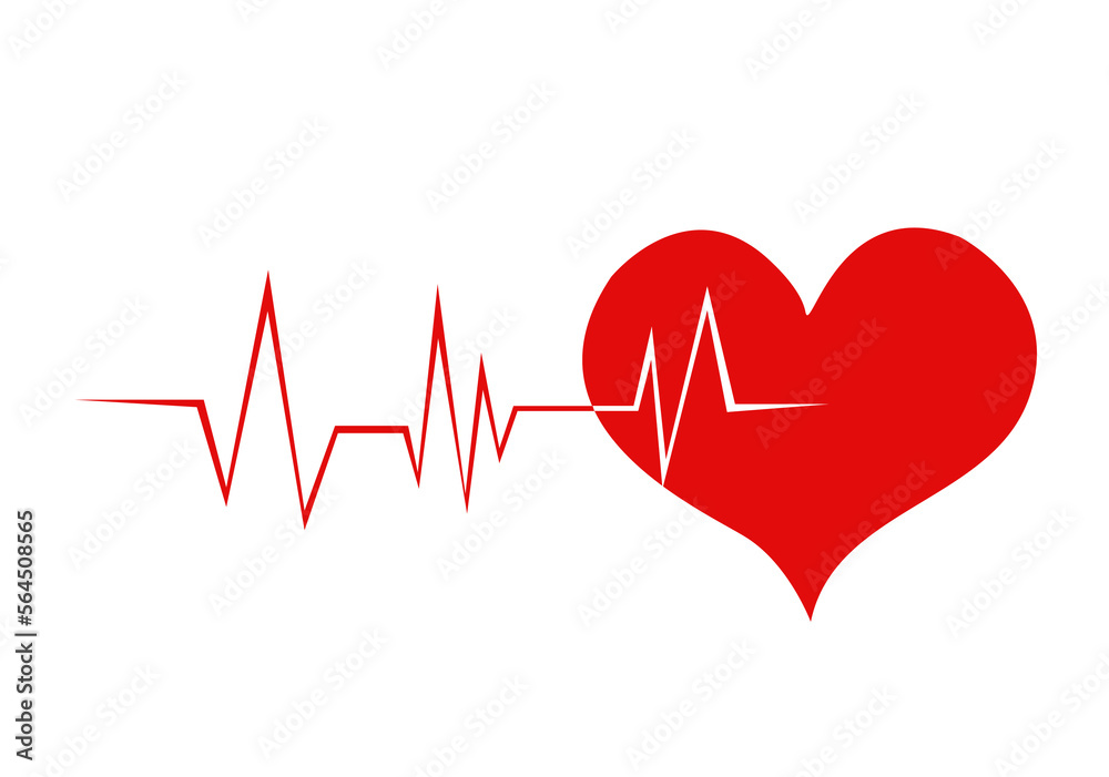 Heart pulse. Heart beat vector Heart pulse. Heart beat vector