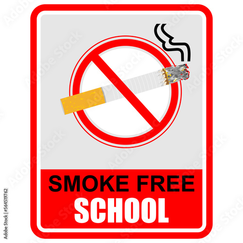 no smoking sign with cigarette