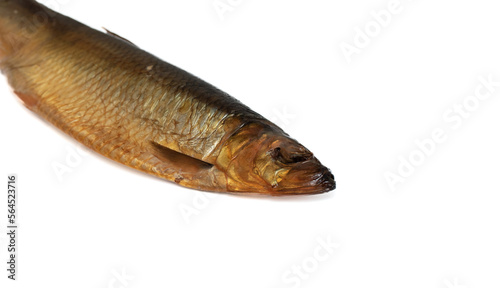 Fototapeta Naklejka Na Ścianę i Meble -  Smoked herring isolated on a white background